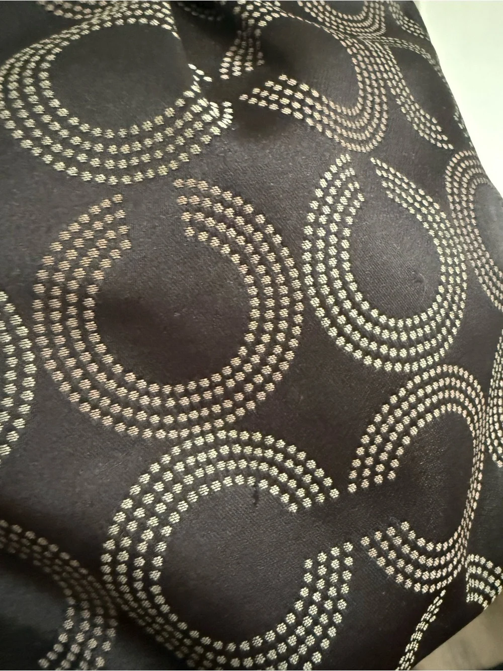 Coach Ashley Dotted Op Art Blk Sig C shoulder or crossbody bag - Picture 11 of 13